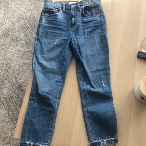 Madewell Boyfriend “High-Rise Slim Cropped”